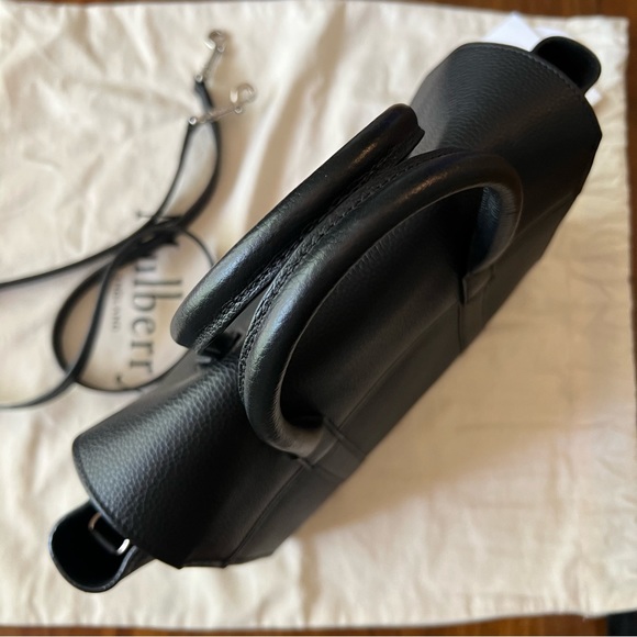 MULBERRY Classic Grain Small Bayswater in Black - Picture 7 of 16